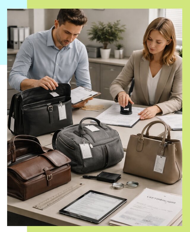 Сертификация сумок в Назрани от 7704 руб. | Алешин-Нзр