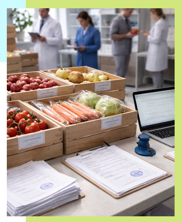 Сертификация овощей и фруктов в Назрани от 8731 р. | Алешин-Нзр