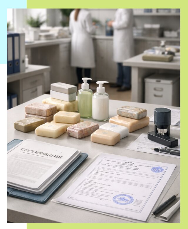 Сертификация мыла и сертификат на мыло в Назрани от 12326 | Алешин-Нзр