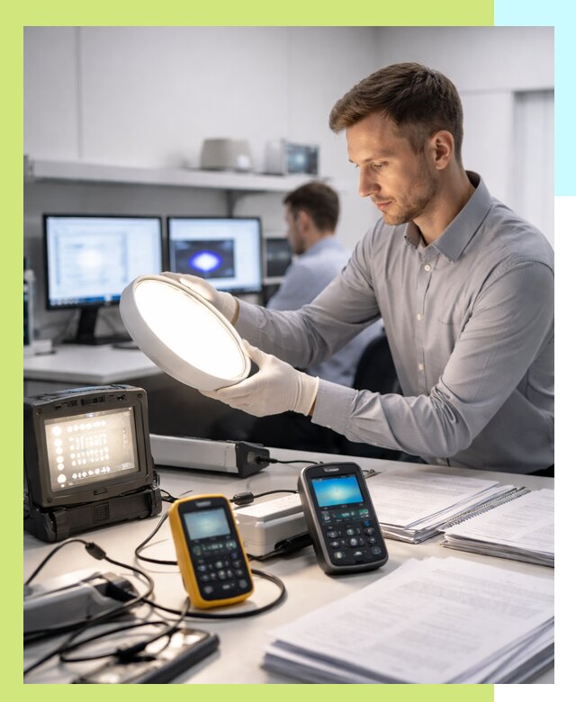 Сертификация светильников в Назрани: испытания и оформление